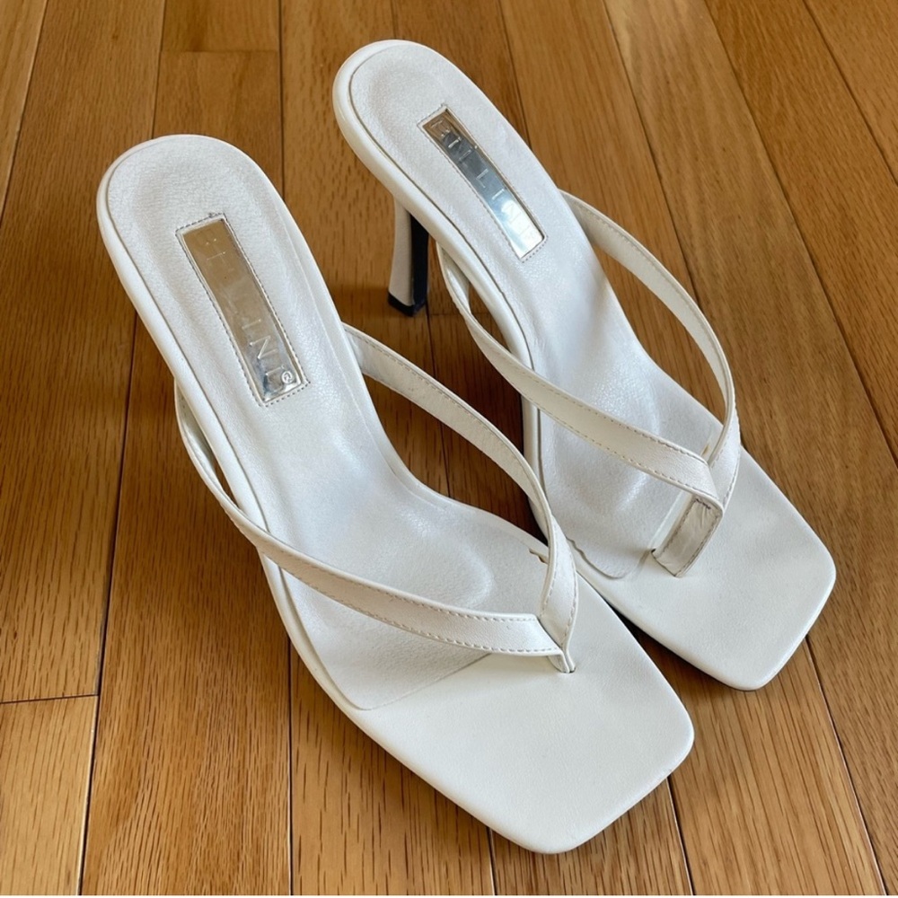 Billini White High Heeled Sandals size 8